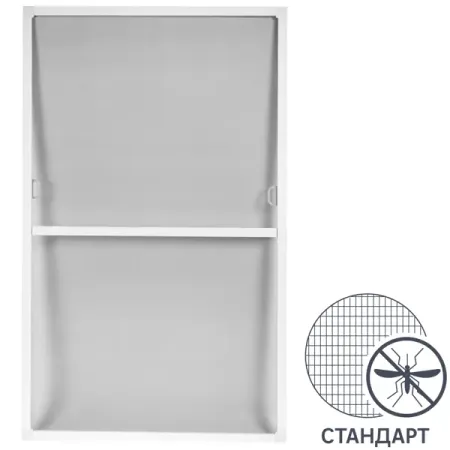 Рамочная москитная сетка 110x73 см к окну ПВХ 120x80 см белая многоразовые фильтрующие мешки moonbiffy 100 сетка