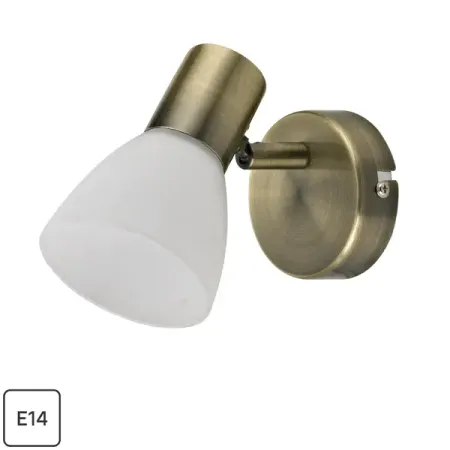 Спот поворотный Inspire City 1 лампа E14 10 м² цвет античная бронза деревянные угловые кронштейны античная бронза 10 шт