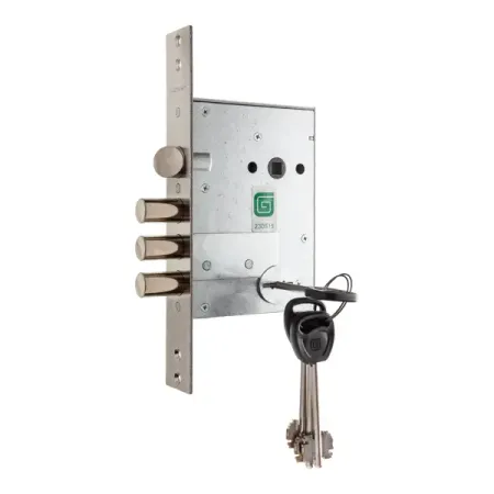 Замок врезной сувальдный Гардиан-5011, цвет хром