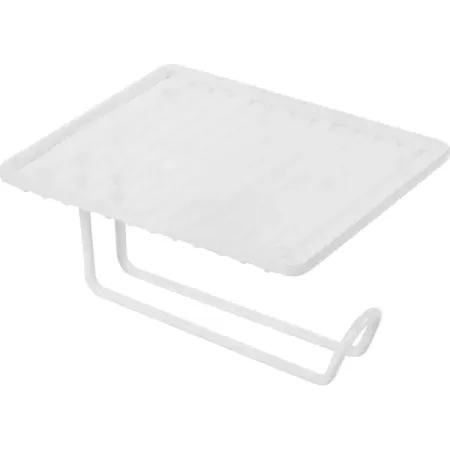 Держатель для туалетной бумаги Swensa Colors с полкой цвет белый