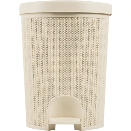 Контейнер для мусора Idea Вязание 18 л цвет слоновой кости надежда владимировна бахарева вязание спицами для начинающих