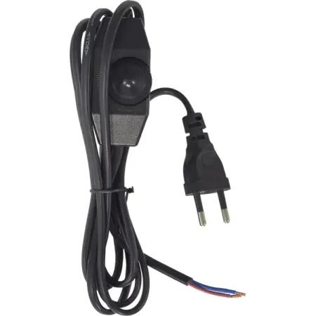 Шнур сетевой с диммером цвет чёрный 2 м kymison шнур адаптера питания usb type c 1 8 м для lenovo thinkpad