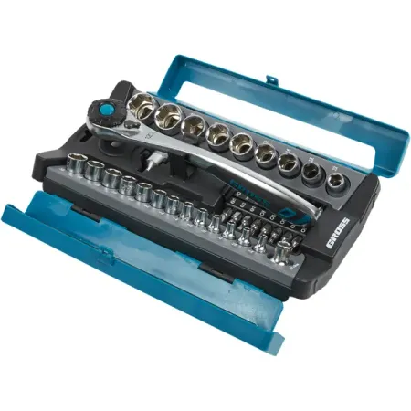 Набор торцевых головок с ключом трещоткой Gross 14143 1/2, 1/4 дюйма, 41 шт. luxianzi   паяльных головок 5 шт