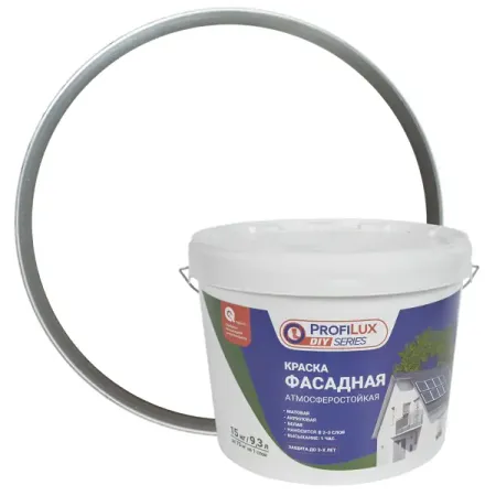 Краска фасадная Profilux матовая цвет белый база А 15 кг