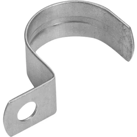 Скоба оцинкованная с одним отверстием Ø25 мм, 50 шт. деревянные миниатюрные подковы 24 шт