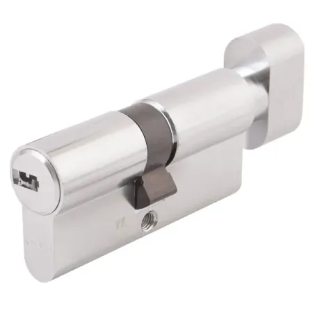 Цилиндр Abus KD6N Z35/K35, 35x35 мм, ключ/вертушка, цвет никель