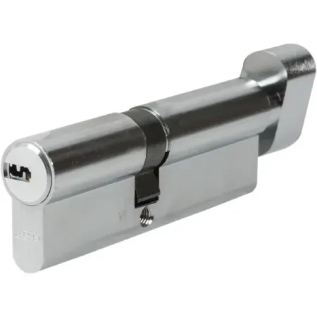 Цилиндр Abus KD6N Z40/K50, 40x50 мм, ключ/вертушка, цвет никель