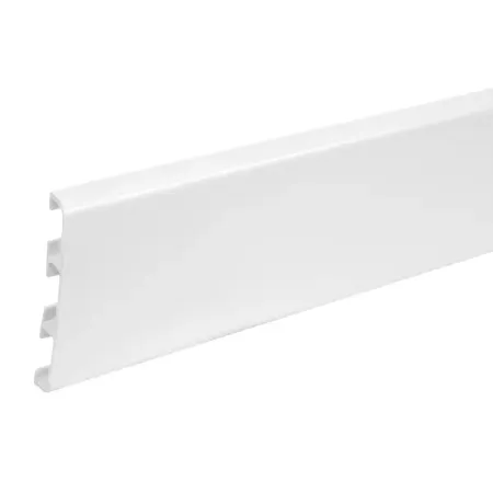 Нащельник на клипсах 55x10x3000 мм белый