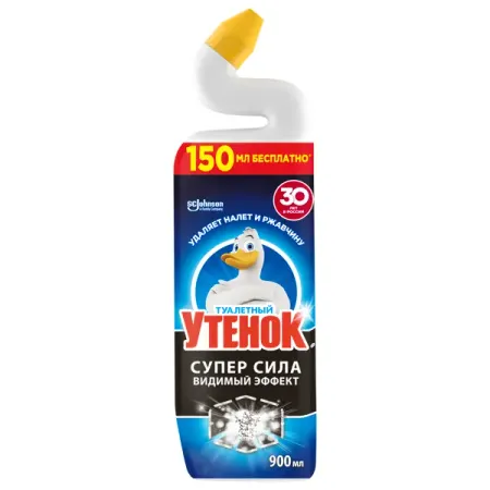 Средство чистящее для унитаза Туалетный утенок Видимый эффект 900 мл