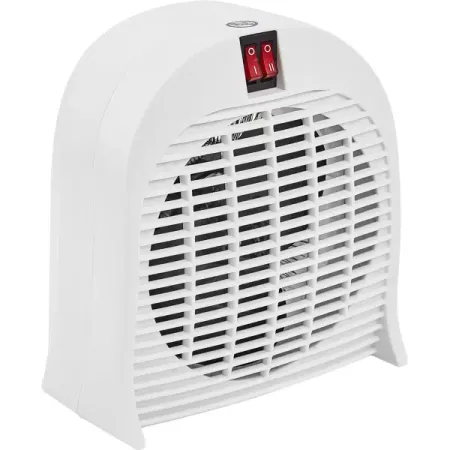 Тепловентилятор спиральный электрический с механическим термостатом 2000 Вт цвет белый шлифовальные диски dutrieux 40 1000 2000 grit