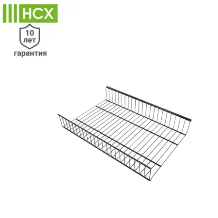 Полка-корзина проволочная НСХ 55.3x9.5x37.9 см сталь цвет чёрный