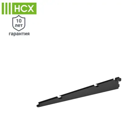 Кронштейн для полок НСХ 37.7x5.6x1.2 см нагрузка до 20 кг цвет чёрный