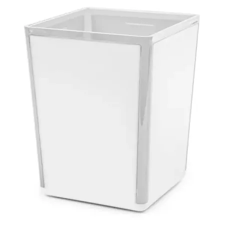 Стакан для зубных щёток Berossi Spacy пластик цвет снежно-белый полупрозрачный