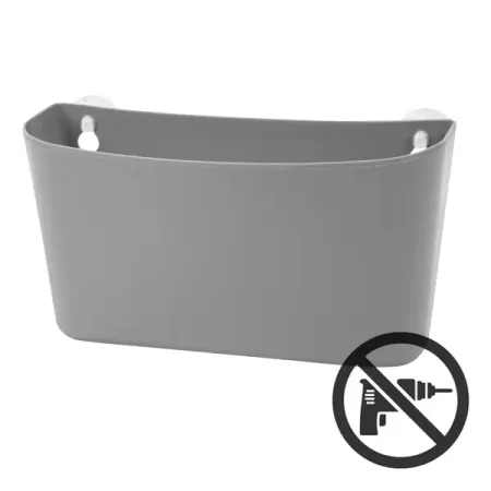 Корзинка навесная на присосках Berossi Krita большая цвет серый faber castell пластичный ластик