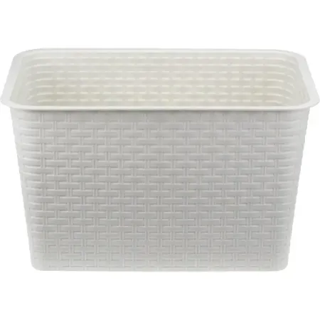 Кашпо на перила Idea Ротанг 39.5x27x23 см v12 л пластик белый