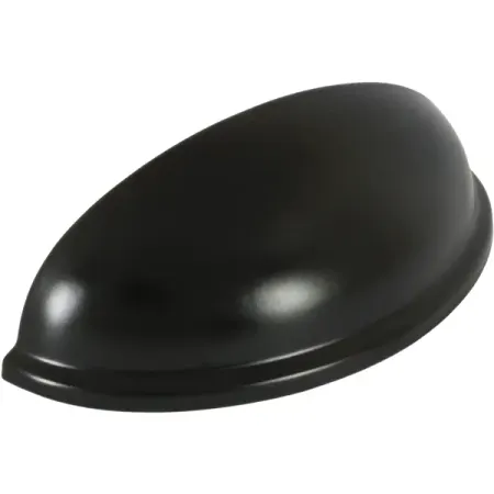 Мебельная ручка-ракушка Блэкшелл черная 76 мм