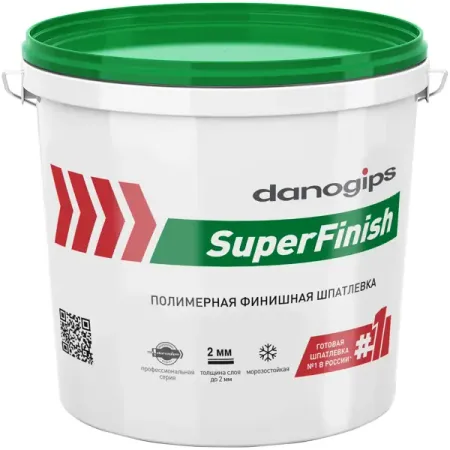 Шпатлевка полимерная финишная Danogips SuperFinish 5 кг