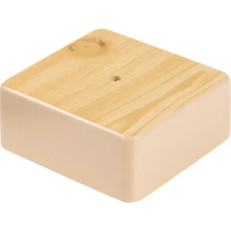 Распределительная коробка открытая IEK 100×100×44 мм 2 ввода IP20 цвет сосна коробка установочная tdm 2 х местная 141х70х45мм саморезы ip20