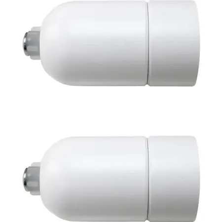 Наконечники Inspire «Облонг» металл 6 см цвет белый 2 шт.