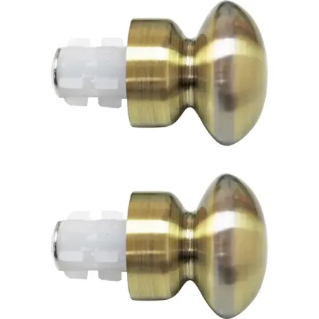 Наконечники-заглушки Inspire металл 6 см цвет античное золото 2 шт