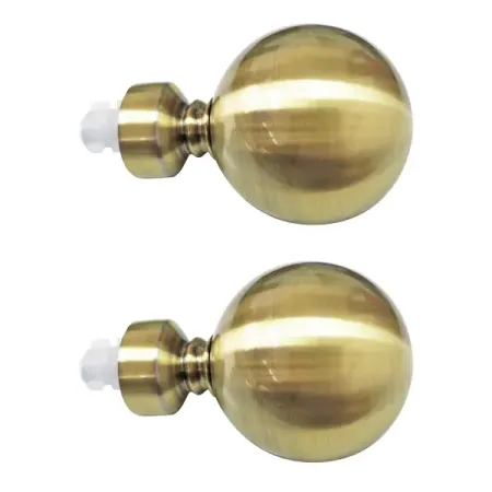 Наконечники Inspire Шар классика металл 6 см цвет античное золото 2 шт
