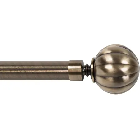 Наконечники Inspire «Шар рифлёный», металл, 6 см, цвет античное золото, 2 шт. наконечники паяльника relife t12