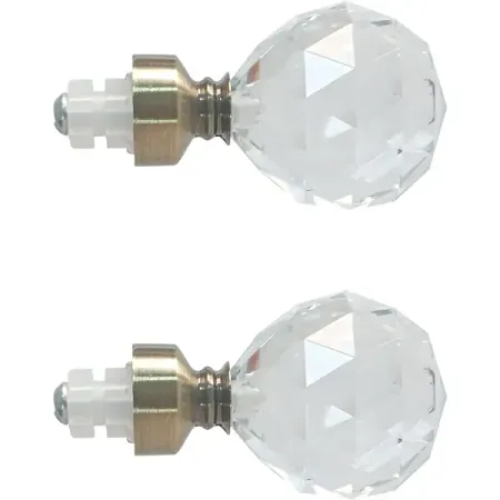 Наконечники Inspire «Грани» металл 6 см цвет античное золото 2 шт. грани тьмы