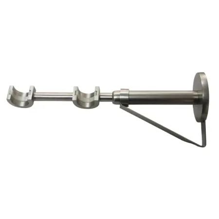 Держатель двухрядный раздвижной Inspire металл цвет никель 2 см