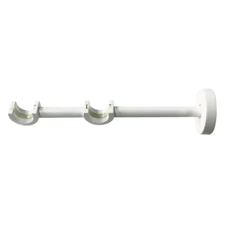 Держатель двухрядный открытый Inspire металл цвет белый 2 см