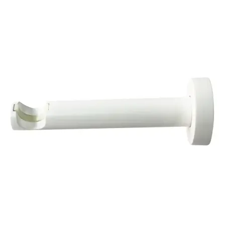 Держатель однорядный с пластиковой вставкой Inspire металл цвет белый 2 см