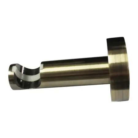 Держатель однорядный с пластиковой вставкой Inspire металл цвет античное золото 2 см