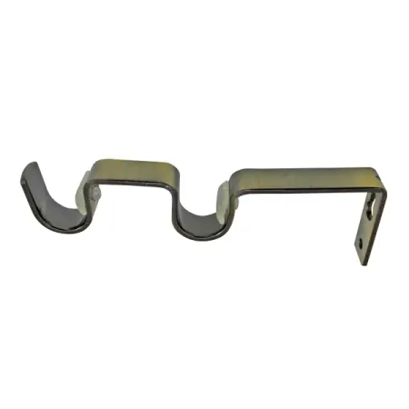 Держатель двухрядный простой Inspire металл цвет античное золото 2 см