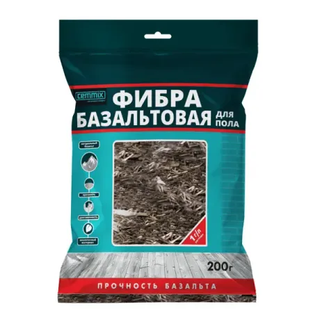 Фибра базальтовая CemFibra R пакет 200 г