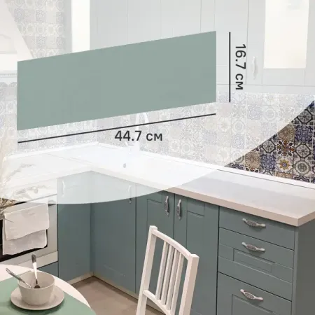 Фасад выдвижного ящика Томари 44.7x16.7 DELINIA ID см МДФ цвет голубой hafele комплект выдвижного ящика mx box s 552 56 693