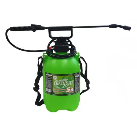 Опрыскиватель садовый помповый Лазурит 5л пневматический инжектор для удобрений из пвх