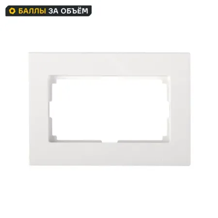 Рамка для двойных розеток Werkel Stark цвет белый