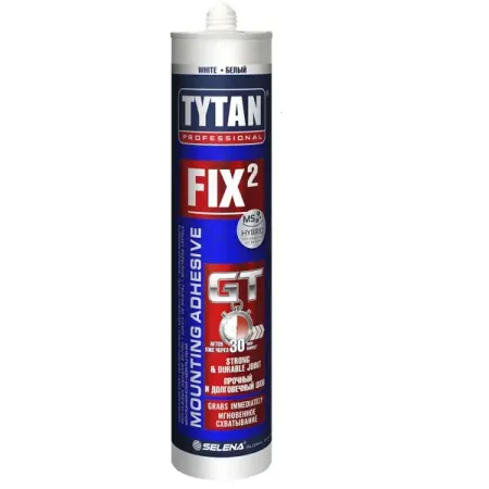 Клей монтажный Tytan Professional Fix² GT белый 290 мл