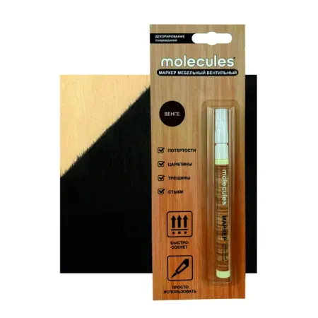 Маркер мебельный Molecules цвет венге 7 мл чернила для маркера zjmzym 50 мл