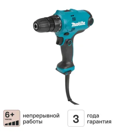 Дрель-шуруповерт сетевая Makita DF0300, 320 Вт