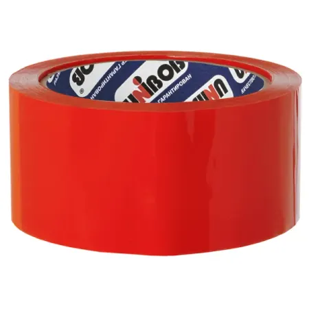 Лента клейкая упаковочная Unibob 48 мм x 66 м цвет красный