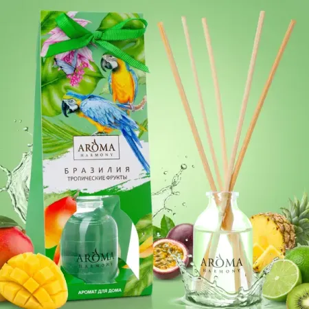 Ароматический диффузор Aroma Harmony Бразилия 30 мл диффузор ароматический aroma harmony 50 ml peony