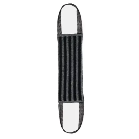 Мочалка массажная с ручками 36x12 см цвет чёрно-белый