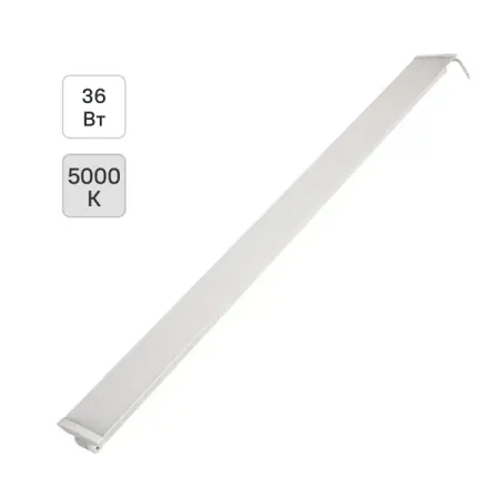 Светильник линейный светодиодный IEK 1201 1220 мм 36 Вт 5000К нейтральный белый свет