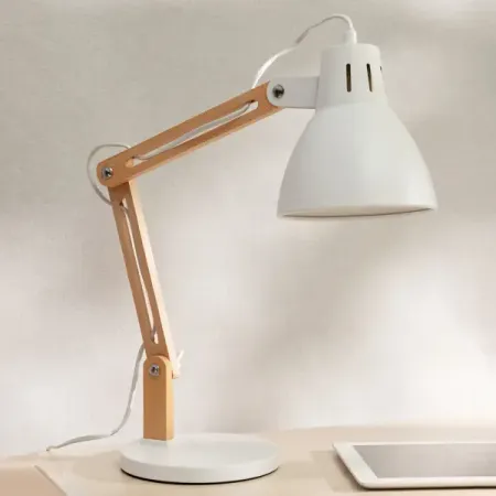 Рабочая лампа Camelion KD-355 цвет белый металлические зажимы для папок lzn a7