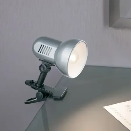 Рабочая лампа на прищепке Camelion цвет серый