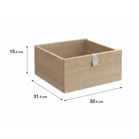 Выдвижной ящик Spaceo KUB 32.4x15.3x31.5 см ЛДСП цвет дуб сека майкл джексон биография в комиксах