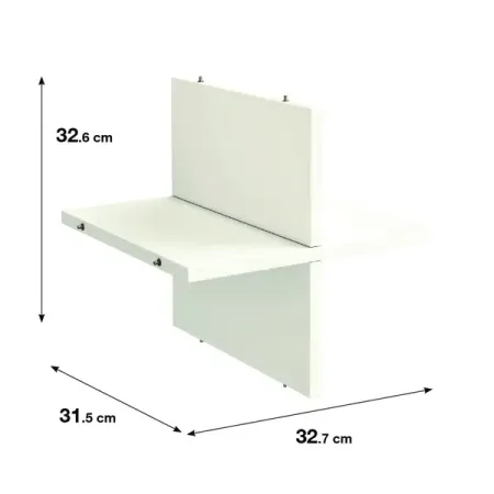 Полка крестовая для стеллажа Spaceo KUB 32.7x31.5 см ЛДСП цвет белый