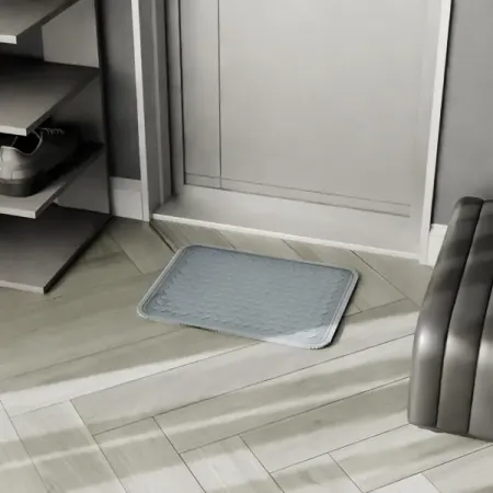 Лоток для обуви 48x37 см полипропилен цвет тёмно-серый