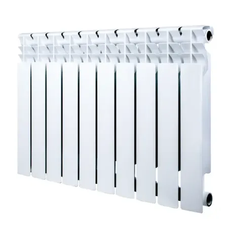 Радиатор секционный Monlan RU Bimetal 500/80 10 секций боковое подключение биметалл белый
