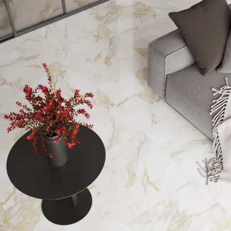 Керамогранит Calacatta Oro 60x60 см 1.44 м² глянцевый цвет жёлтый